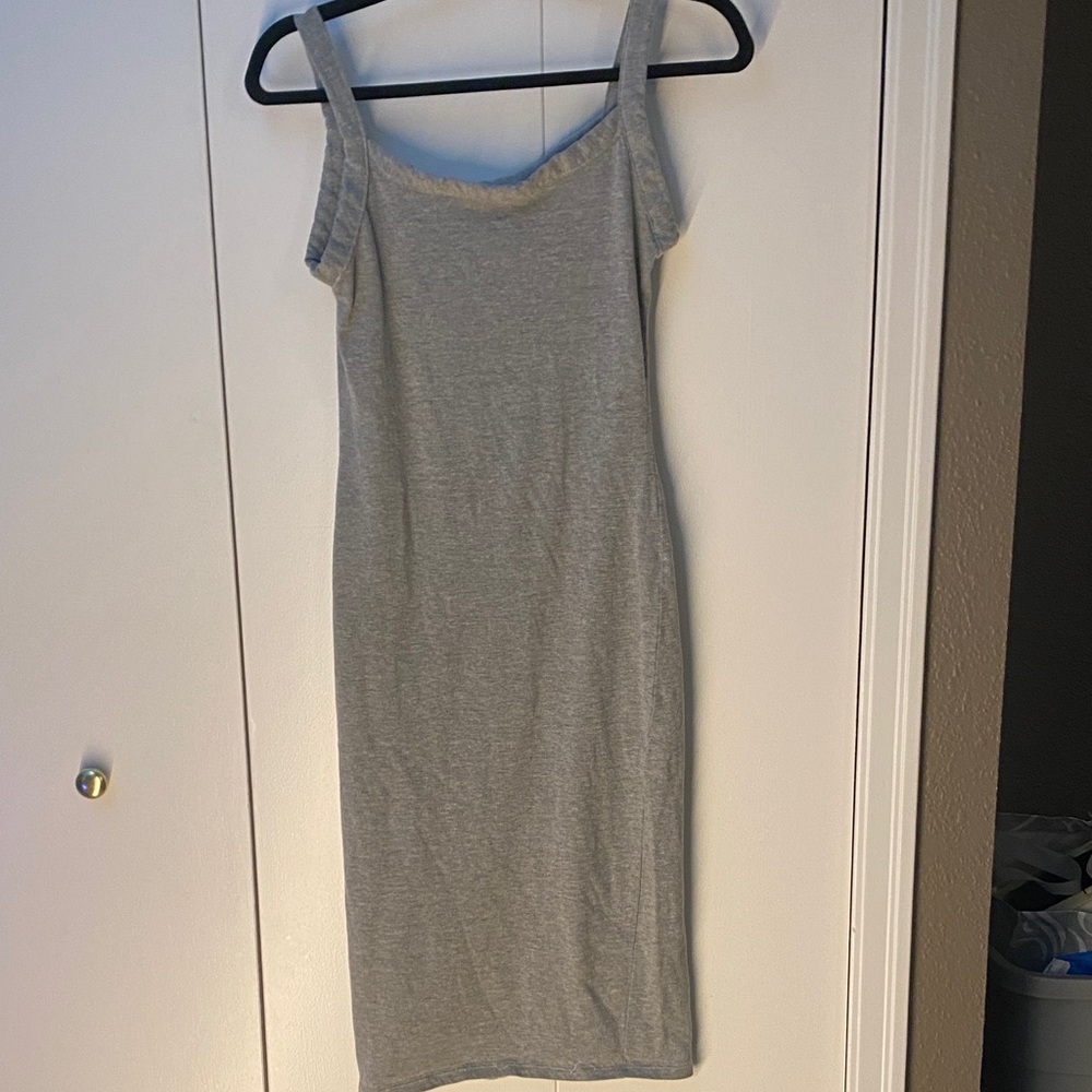 3/$20 Grey Sleeveless Knit Bodycon Dress